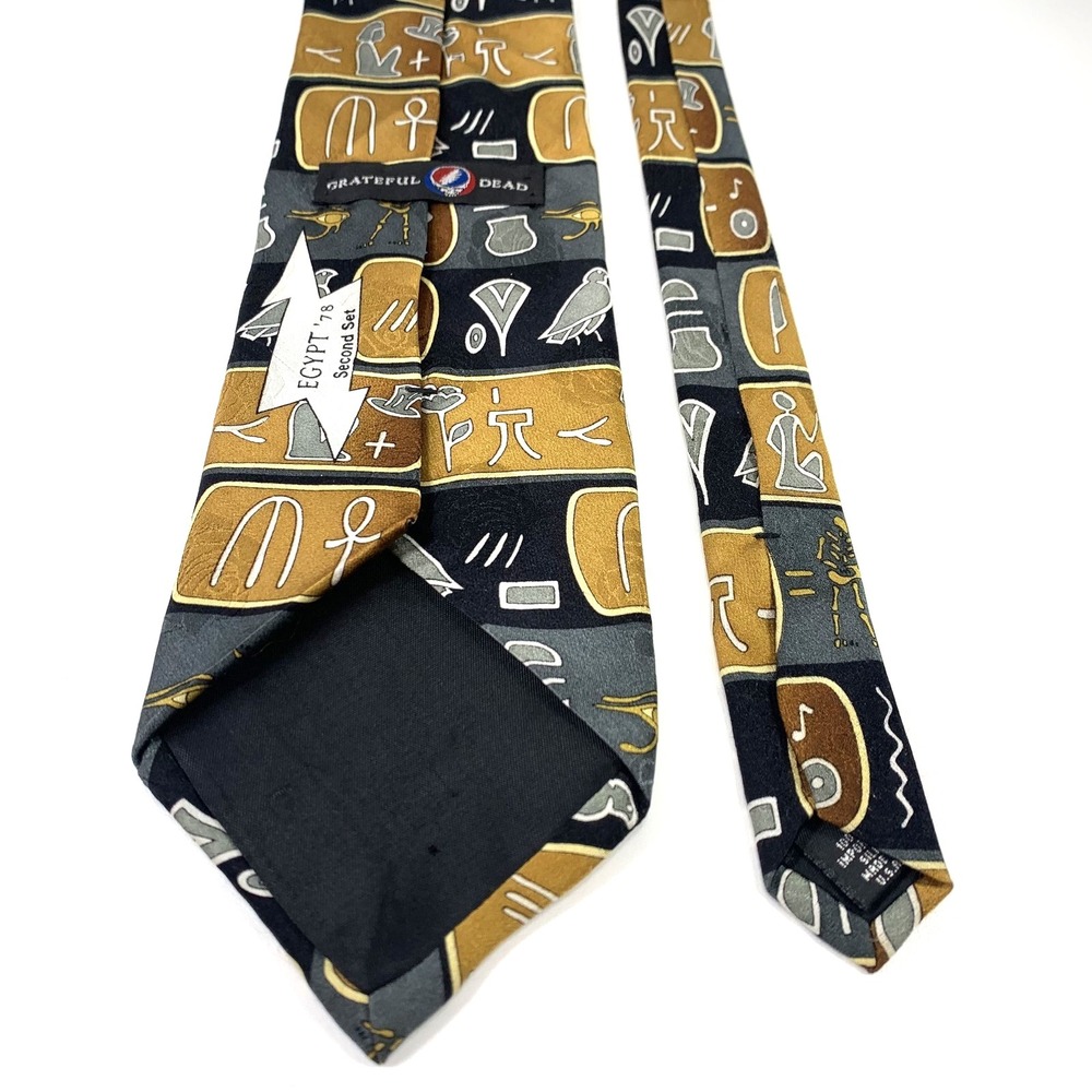 Grateful‎ Dead Band Mens Tie 'Egypt '78 Second Set' Design Silk Dead Head RARE - Picture 3 of 6